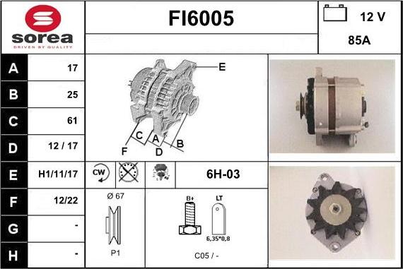 Sera FI6005 - Ģenerators autodraugiem.lv