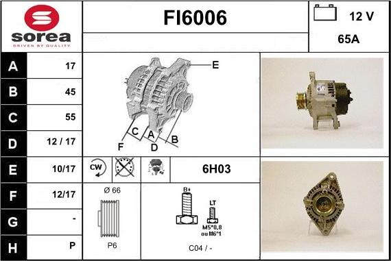 Sera FI6006 - Ģenerators autodraugiem.lv