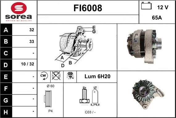 Sera FI6008 - Ģenerators autodraugiem.lv
