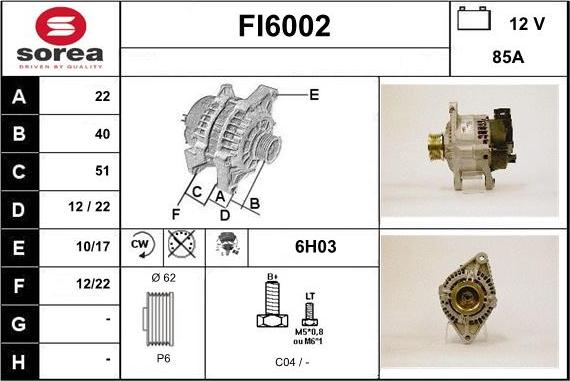 Sera FI6002 - Ģenerators autodraugiem.lv