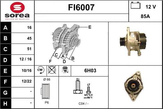 Sera FI6007 - Ģenerators autodraugiem.lv