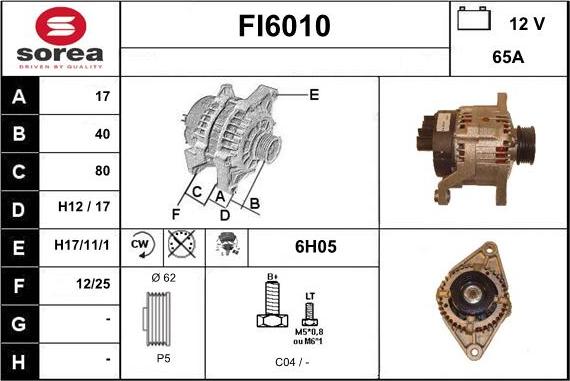 Sera FI6010 - Ģenerators autodraugiem.lv