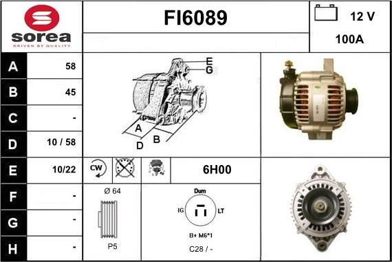 Sera FI6089 - Ģenerators autodraugiem.lv