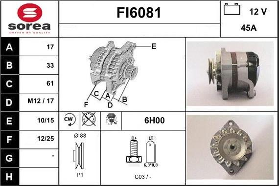 Sera FI6081 - Ģenerators autodraugiem.lv