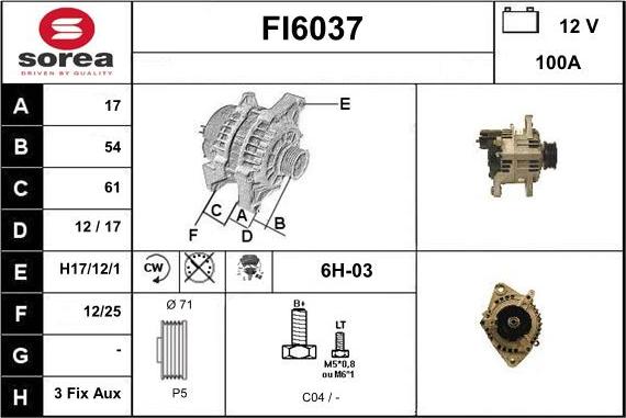 Sera FI6037 - Ģenerators autodraugiem.lv