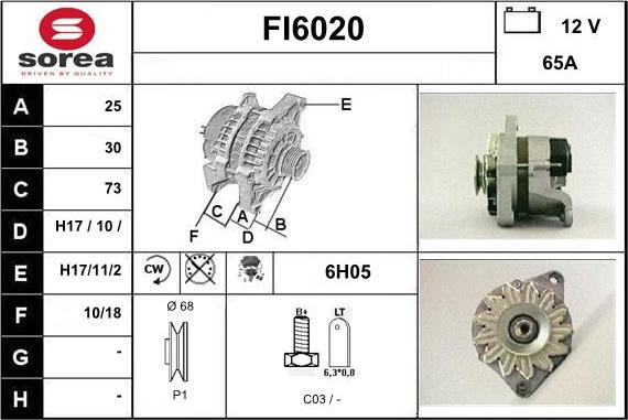 Sera FI6020 - Ģenerators autodraugiem.lv