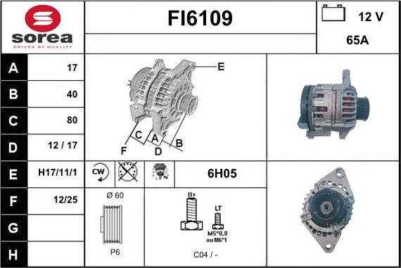 Sera FI6109 - Ģenerators autodraugiem.lv