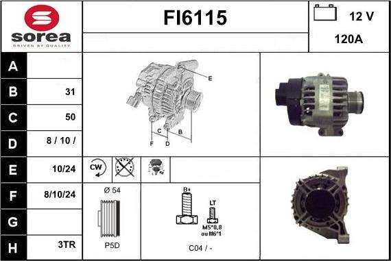 Sera FI6115 - Ģenerators autodraugiem.lv