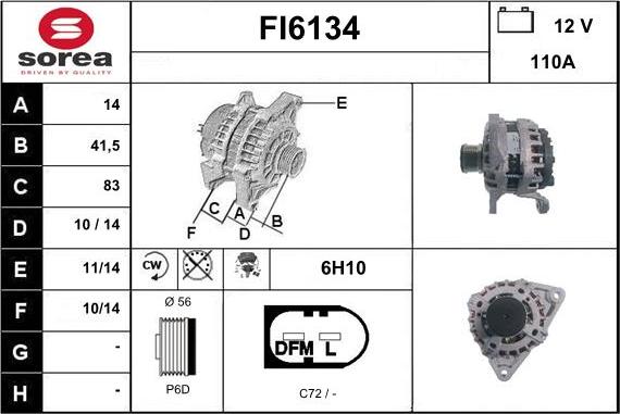 Sera FI6134 - Ģenerators autodraugiem.lv