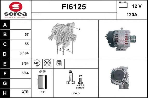 Sera FI6125 - Ģenerators autodraugiem.lv