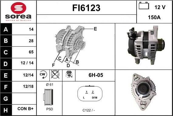 Sera FI6123 - Ģenerators autodraugiem.lv