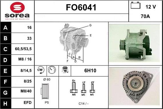 Sera FO6041 - Ģenerators autodraugiem.lv