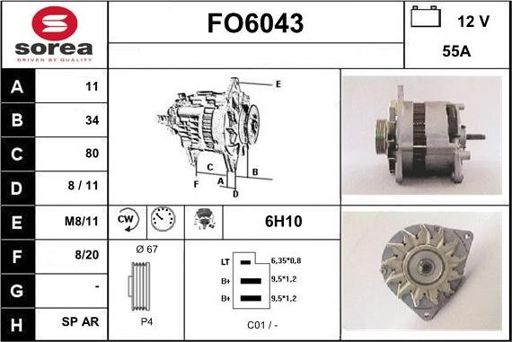 Sera FO6043 - Ģenerators autodraugiem.lv
