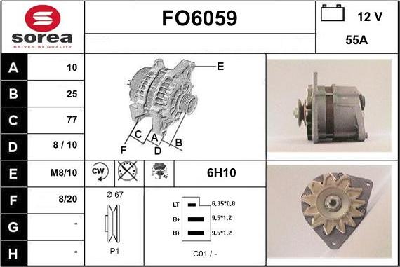 Sera FO6059 - Ģenerators autodraugiem.lv