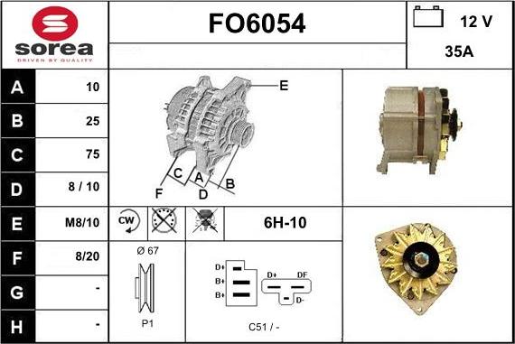 Sera FO6054 - Ģenerators autodraugiem.lv