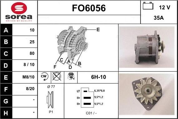 Sera FO6056 - Ģenerators autodraugiem.lv
