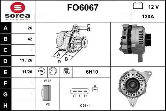 Sera FO6067 - Ģenerators autodraugiem.lv