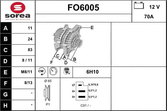 Sera FO6005 - Ģenerators autodraugiem.lv