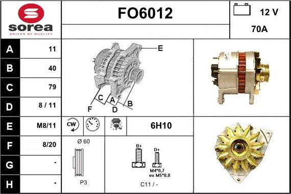 Sera FO6012 - Ģenerators autodraugiem.lv