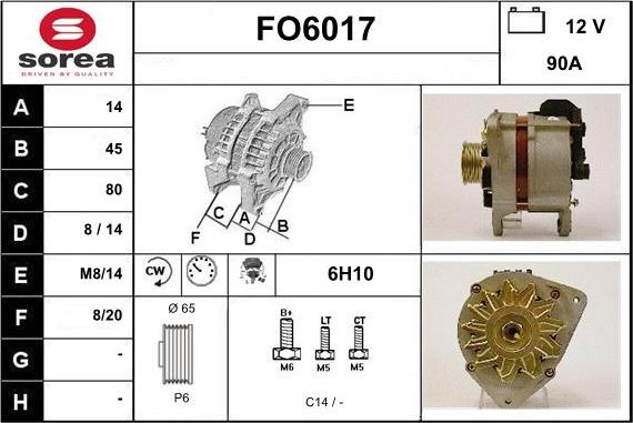 Sera FO6017 - Ģenerators autodraugiem.lv