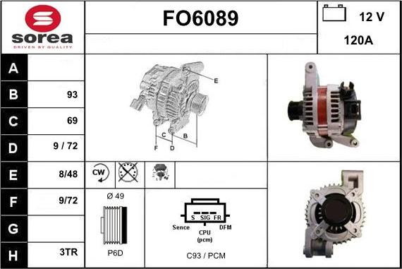 Sera FO6089 - Ģenerators autodraugiem.lv