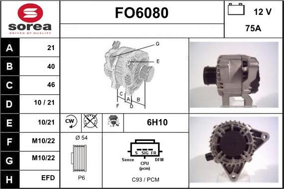 Sera FO6080 - Ģenerators autodraugiem.lv
