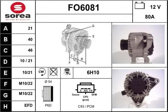 Sera FO6081 - Ģenerators autodraugiem.lv