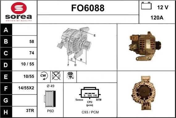 Sera FO6088 - Ģenerators autodraugiem.lv