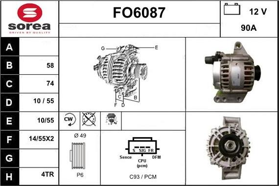 Sera FO6087 - Ģenerators autodraugiem.lv