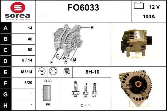 Sera FO6033 - Ģenerators autodraugiem.lv
