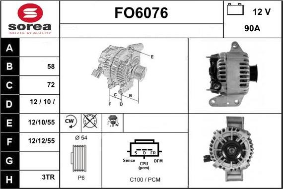 Sera FO6076 - Ģenerators autodraugiem.lv