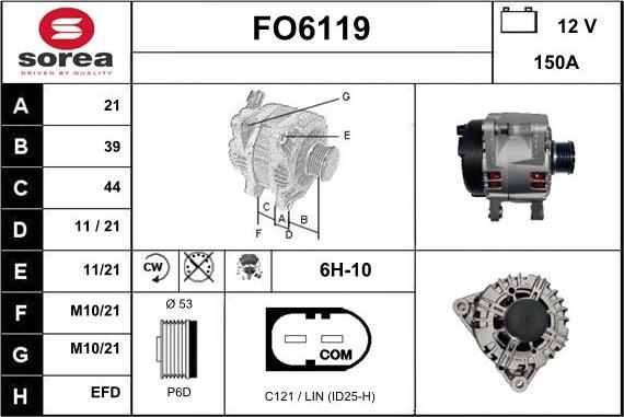 Sera FO6119 - Ģenerators autodraugiem.lv