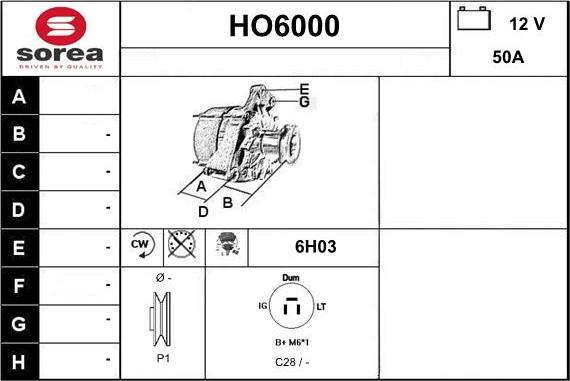 Sera HO6000 - Ģenerators autodraugiem.lv