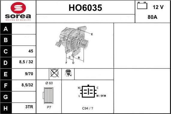 Sera HO6035 - Ģenerators autodraugiem.lv
