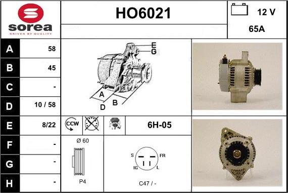 Sera HO6021 - Ģenerators autodraugiem.lv