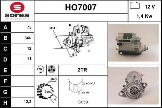 Sera HO7007 - Starteris autodraugiem.lv