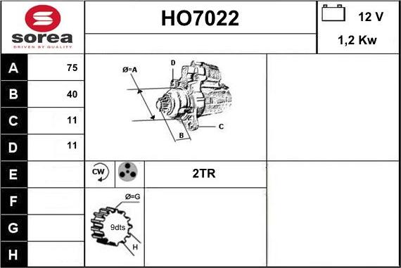 Sera HO7022 - Starteris autodraugiem.lv