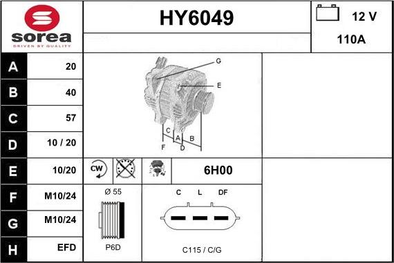 Sera HY6049 - Ģenerators autodraugiem.lv