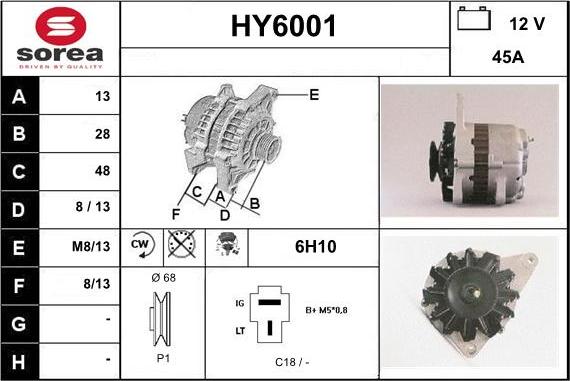 Sera HY6001 - Ģenerators autodraugiem.lv