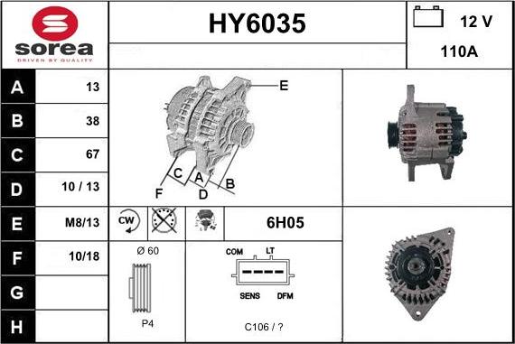 Sera HY6035 - Ģenerators autodraugiem.lv