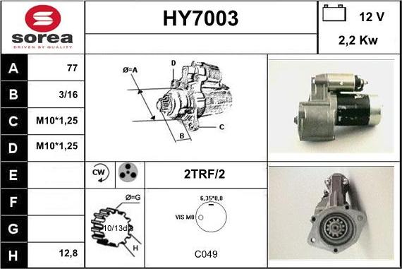 Sera HY7003 - Starteris autodraugiem.lv