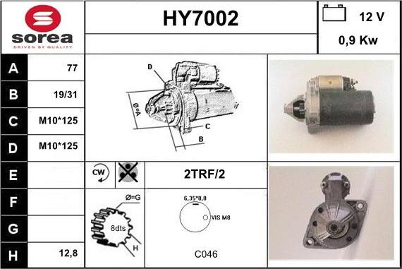 Sera HY7002 - Starteris autodraugiem.lv