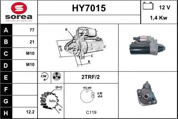 Sera HY7015 - Starteris autodraugiem.lv