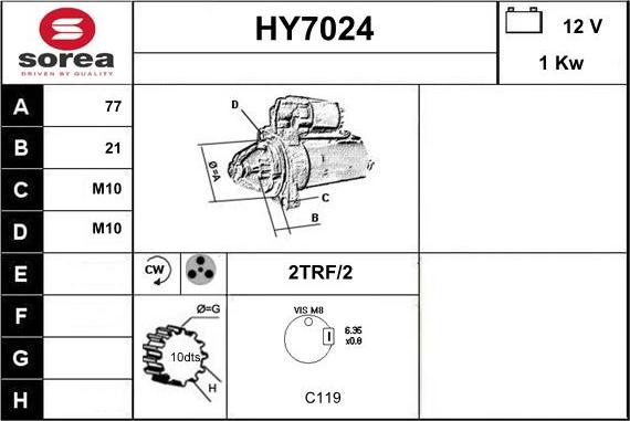 Sera HY7024 - Starteris autodraugiem.lv