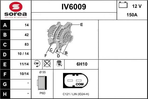Sera IV6009 - Ģenerators autodraugiem.lv