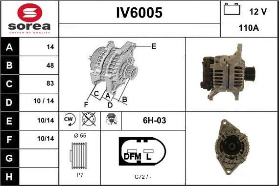 Sera IV6005 - Ģenerators autodraugiem.lv