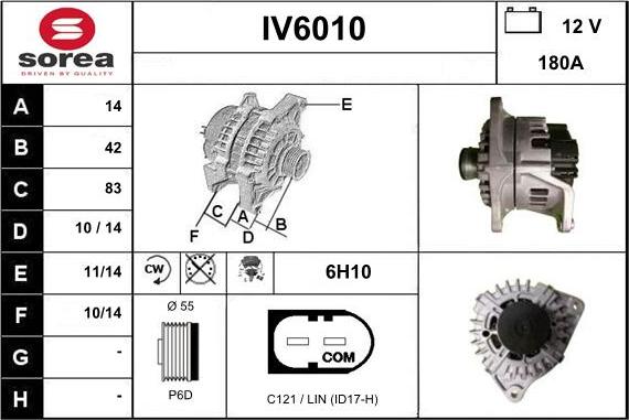Sera IV6010 - Ģenerators autodraugiem.lv