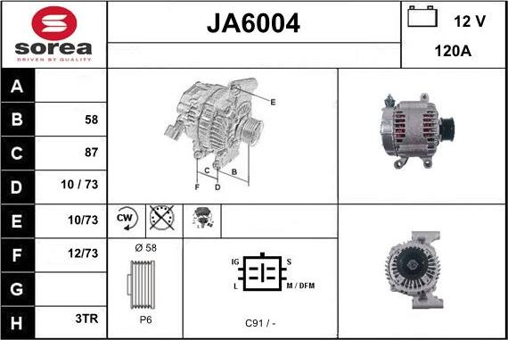 Sera JA6004 - Ģenerators autodraugiem.lv