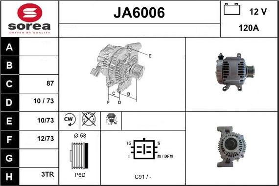 Sera JA6006 - Ģenerators autodraugiem.lv