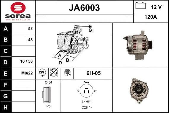 Sera JA6003 - Ģenerators autodraugiem.lv